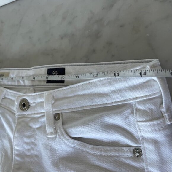 AG ADRIANO GOLDSCHMIED The Malibu Bermuda Length Shorts White Denim 27 - Picture 16 of 16
